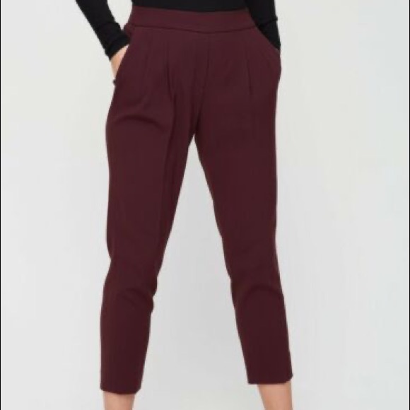 Babaton Modesto Maroon Striped Trouser in size 4 - Picture 10 of 10